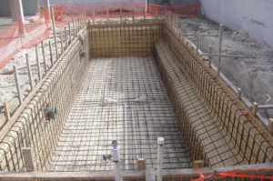Pouring the Pool Floor Foundation